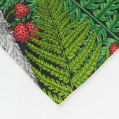 Eier, Farne, Eichen und Beeren Fleecedecke (Ecke)
