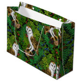 Eier, Farne, Eichen und Beeren Große Geschenktüte (Vorderseite Schrägansicht)