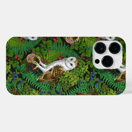 Eier, Farne, Eichen und Beeren iPhone Hülle (Rückseite (Horizontal))