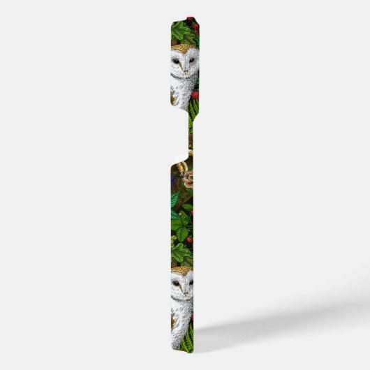 Eier, Farne, Eichen und Beeren iPhone Hülle (Rechte Seite)