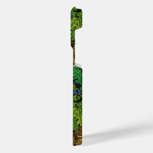 Eier, Farne, Eichen und Beeren iPhone Hülle (Linke Seite)