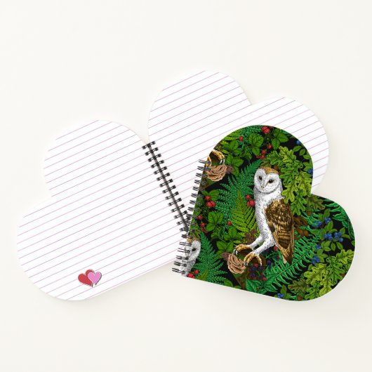 Eier, Farne, Eichen und Beeren Notizblock (Innenseite)