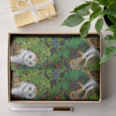 Eier, Farne, Eichen und Beeren Seidenpapier (Geschenk)