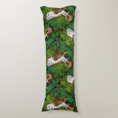 Eier, Farne, Eichen und Beeren Seitenschläferkissen (Vorderseite Vertikal)