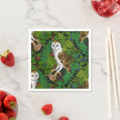 Eier, Farne, Eichen und Beeren Serviette (Beispiel)