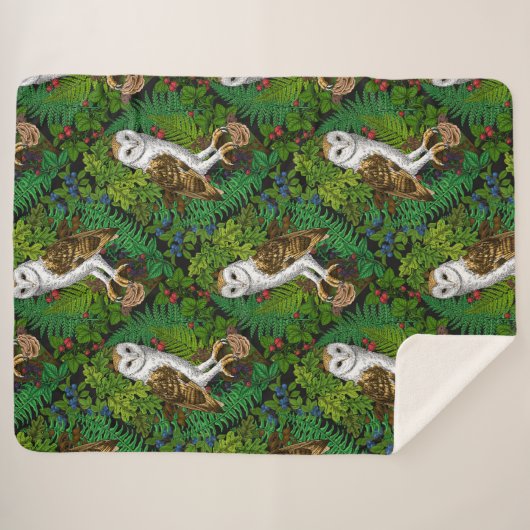 Eier, Farne, Eichen und Beeren Sherpadecke (Vorderseite (Horizontal))