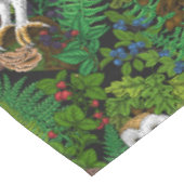 Eier, Farne, Eichen und Beeren Tischdecke (Schrägansicht)