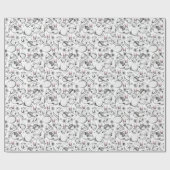 Eier, Frühlingsblumen und Frühlingseier, schwarz u Geschenkpapier (Flach)