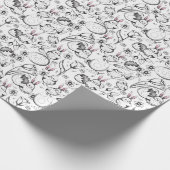 Eier, Frühlingsblumen und Frühlingseier, schwarz u Geschenkpapier (Ecke)