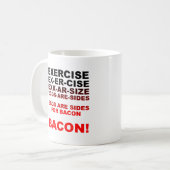 Eier für Bacon Funny Mug Kaffeetasse (Vorderseite Links)