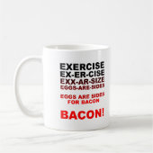 Eier für Bacon Funny Mug Kaffeetasse (Links)