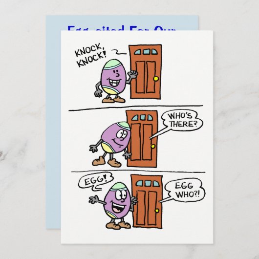 Eier für unsere Ostereisjagd zitiert Einladung (Vorne/Hinten)