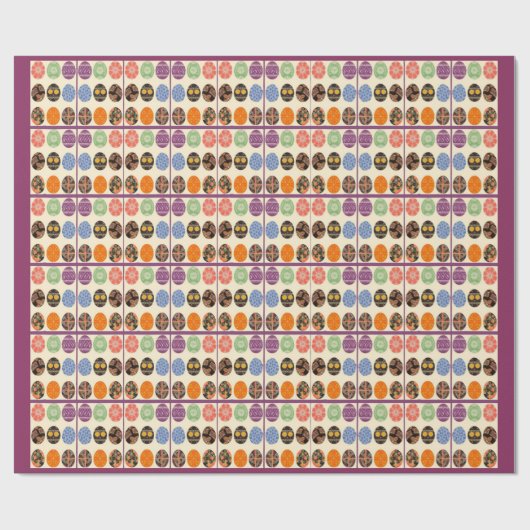 Eier Geschenkpapier (Flach)