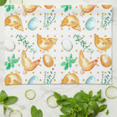 Eier Hühner Hühnerkraut Geschirrtuch (Gefaltet)