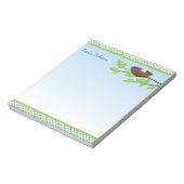 Eier im Vogelnest-Notepad Notizblock (Rotiert)