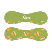 Eier in braunem Korb auf grün Baseball (Paneele)