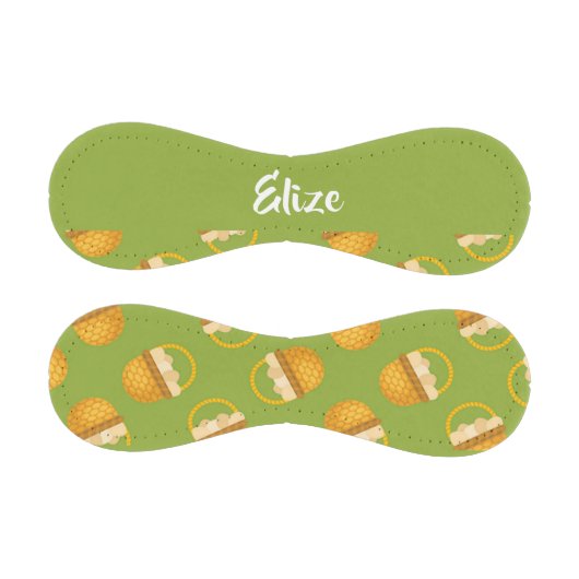 Eier in braunem Korb auf grün Baseball (Paneele)