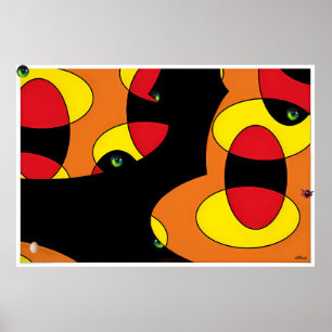 Eier in den Augen II Poster