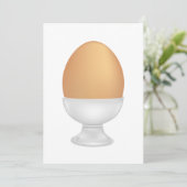 Eier in einem Cup Food-Einladung Einladung (Stehend Vorderseite)