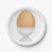 Eier in einem Cup Food Paper Teller (Vorderseite)