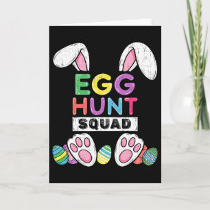 Eier Jagd Squad Shirt Jagdsaison Lustiges Ostern Karte
