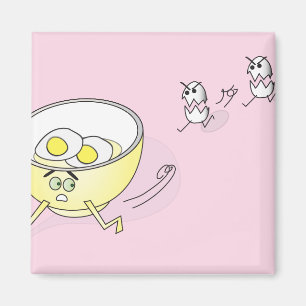 Eier jagen ein Schüssel Magnet