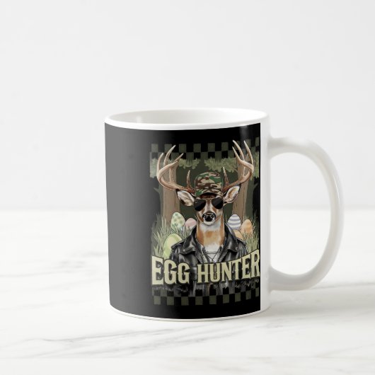 Eier Jäger Hirsch Buck Byckward Cap Hirsch Jagd Ea Kaffeetasse (Rechts)