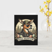 Eier Jäger Hirsch Buck Byckward Cap Hirsch Jagd Ea Karte (Gelbe Blume)