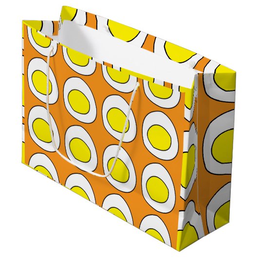 Eier Jolk Eier Große Geschenktüte (Vorderseite Schrägansicht)