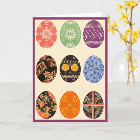 Eier Karte (Gelbe Blume)