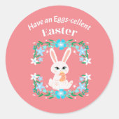 Eier-Keller-Oster Runder Aufkleber (Vorderseite)