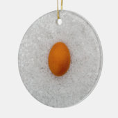 Eier mit Salz Keramik Ornament (Links)