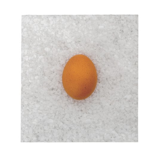 Eier mit Salz Notizblock (Vorderseite)