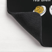 Eier mit Senf und Mayo, du weißt, warum ich hier b Mousepad (Ecke)