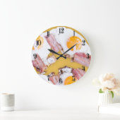 Eier mit Speck Große Wanduhr (Zuhause)