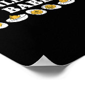 Eier mit Teufelsfüllung seien groovy Retro-Ernteda Poster (Ecke)