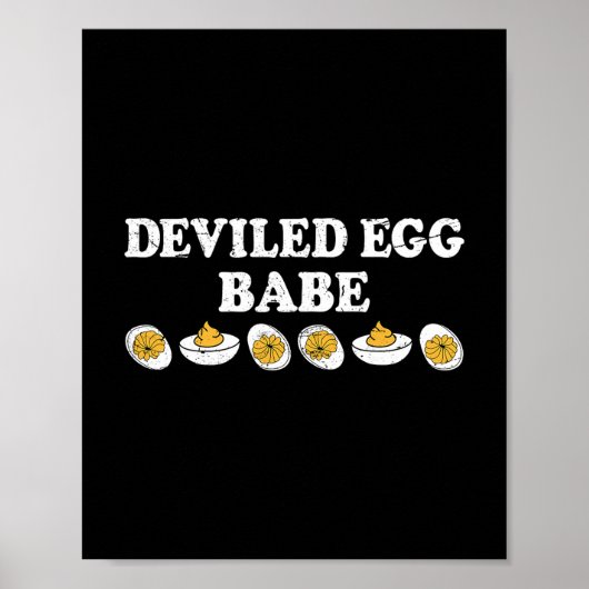 Eier mit Teufelsfüllung seien groovy Retro-Ernteda Poster (Vorne)