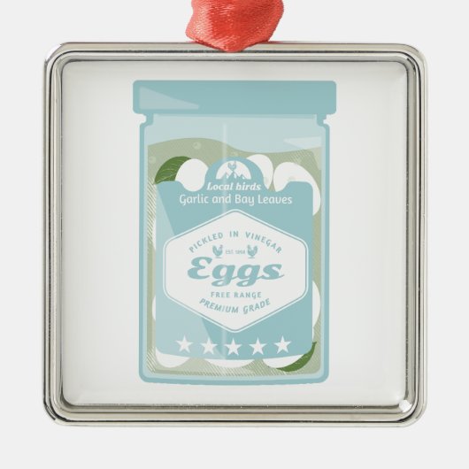 Eier Ornament Aus Metall (Vorne)