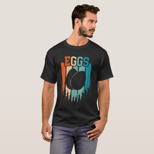 Eier Retro Vintag T-Shirt (Vorne ganz)