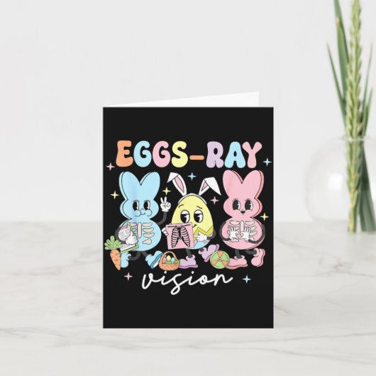 Eier-Röntgen-Vision-Hase-Ostern-Technologe Röntgen Karte (Vorderseite)