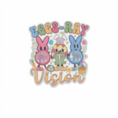 Eier Röntgenblick Frohen Ostertag Röntgenassistent Aufkleber (Vorderseite)