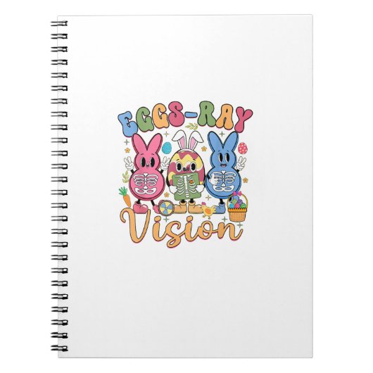 Eier Röntgenblick Frohen Ostertag Röntgenassistent Notizblock (Vorderseite)