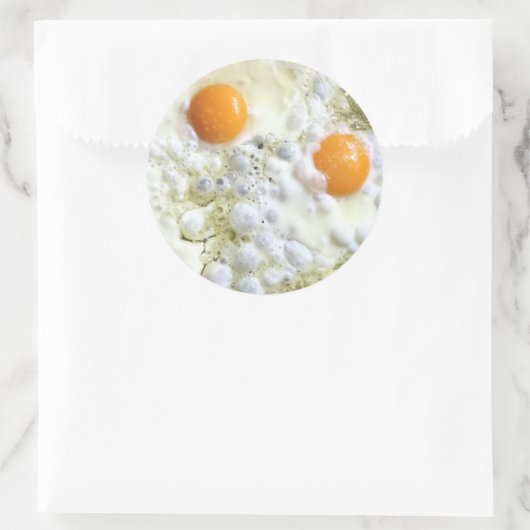 Eier Runder Aufkleber (Tasche)