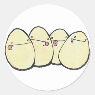 Eier Runder Aufkleber