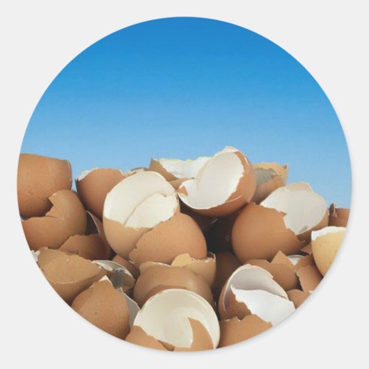 Eier Runder Aufkleber (Vorderseite)