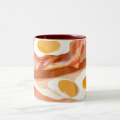 Eier Speck und Toast Zweifarbige Tasse (Mittel)