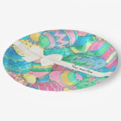 Eier-Stavaganza Pastel Ostereier Pappteller (Schrägansicht)