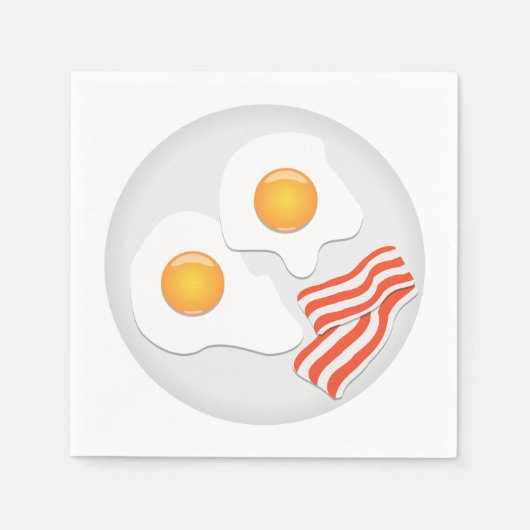 Eier und Bacon Paper Napkins Serviette (Vorderseite)