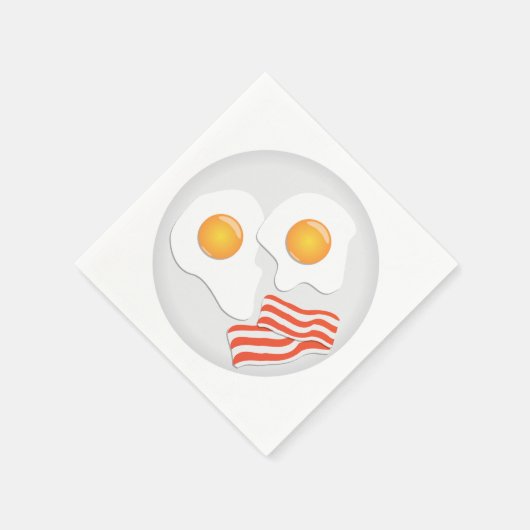 Eier und Bacon Paper Napkins Serviette (Ecke)