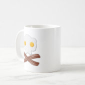Eier und Bacon Skull Funny Funny Mug Kaffeetasse (Vorderseite Links)